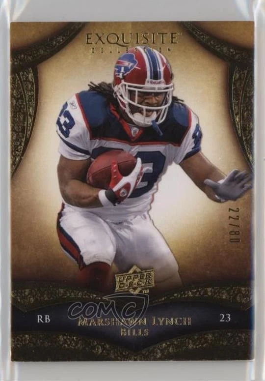 2009 Upper Deck Exquisite Collection /80 Marshawn Lynch #41 - Image 1 of 2