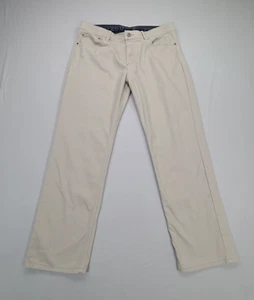 Pantalones Izod Para Hombre 38 Beige Chino Rectos Informales Cómodos Elegante - Imagen 1 de 8