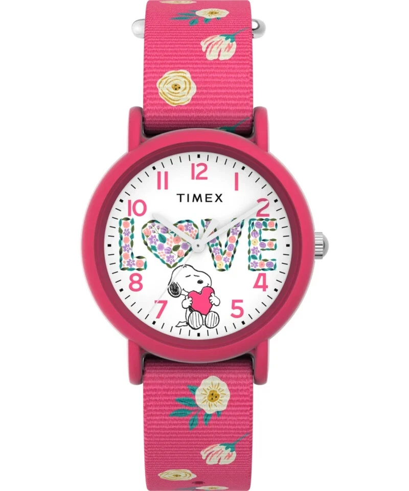 Timex TW2W83200, Peanuts-Snoopy Weekender Watch, Nylon Strap, Indiglo, NEW - Image 1 of 1