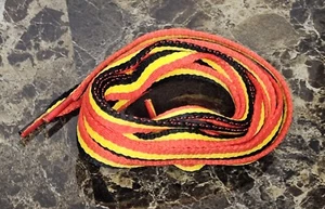 Germany Red Yellow & Black Flat Shoe Boot Trainer Laces 115cm UK Seller Free P&P - Picture 1 of 3