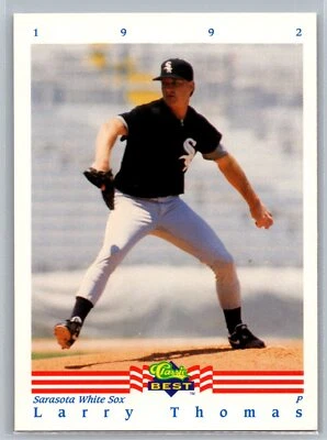 Larry Thomas 1992 Classic Best Set Break BASEBALL #323 Sarasota White Sox - Image 1 of 2