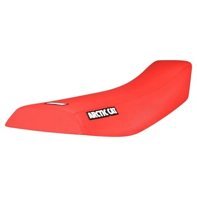 2002-2004 Arctic Cat 375 400 500 ATV Gripper Seat Cover  all RED  LOGO #451 - Image 1 of 4
