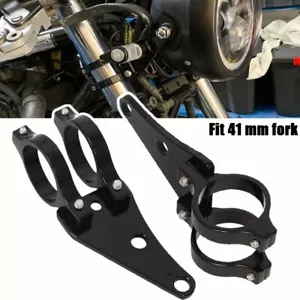41 mm Tubo de horquilla Soporte de montaje de faros Soporte para faros Fit Triumph Scrambler 900 - Imagen 1 de 11