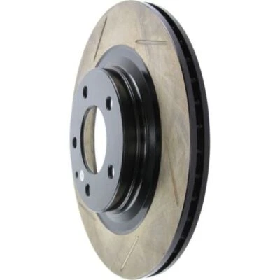 Stoptech 126.45052SR Sport Slotted Disc Brake Rotors For 1993-1995 Mazda RX-7 - Image 1 of 3