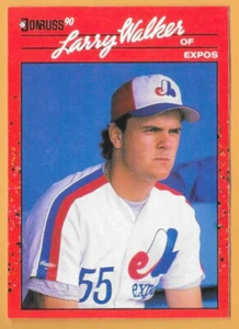 LARRY WALKER MONTREAL EXPOS #578 - DONRUSS NM-MT 1990 - Picture 1 of 2