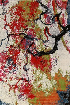 Transitional Style Turkish Rug 4x6 ft Bedroom Carpet - Image 1 of 4