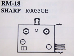 R0035GE / for SHARP / VCR RF MODULATOR / RM-18 / 1 PIECE(qzty) - Picture 1 of 7