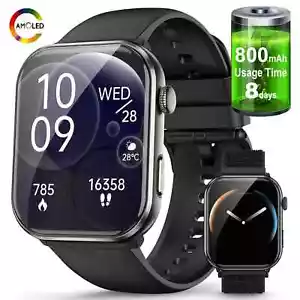 Brand New Smart Watch For Men Women Bluetooth Call Smartwatch For iPhone Android - Picture 1 of 12