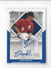 2016 Leaf Perfect Game National Showcase Blue Shane Roberts AUTOGRAPH /15