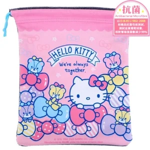 Hello Kitty 2-Case Drawstring Bag Makeup Phone Travel Organizer Storage Pouch - Picture 1 of 5