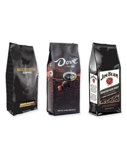 Bold Coffee Bundle With Brickhouse, Dove and Jim Beam, Dark Roast-3, 12 oz. bags - Picture 1 of 5