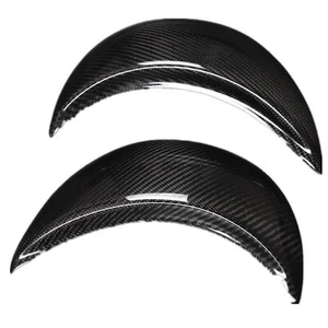 2x Front Headlight Eyebrow Cover Trim For VW Volkswagen Beetle 1998-2005 Carbon - Picture 1 of 4