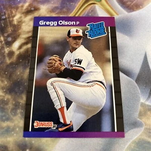 Tarjeta de béisbol Donruss 1989 Greg Olson clasificación #46 novato Baltimore Orioles casi nueva - Imagen 1 de 7