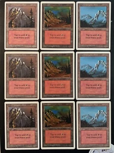 MTG | 9x Mountain | Unlimited Edition | Magic The Gathering | *Kult - Bild 1 von 11