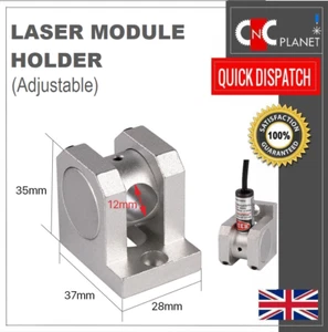 Laser module Mounting bracket Clamp holder for 12mm laser pointer Line Cross dot - Picture 1 of 9
