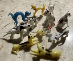 SELTEN BESETZTES JAPAN MUNDGEBLASENES GLASHAUS TIER MINIATUR HUND SAMMLUNG  - Bild 1 von 9