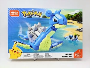 Pokemon Mega Construx Lapras ~ Rare GameStop Exclusive Factory Brand New Sealed - Picture 1 of 6