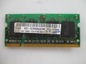 Ram Memory SO-DIMM 512 MB PC2-4200S SAMSUNG M470T6554CZ3-CD5 - Picture 1 of 2