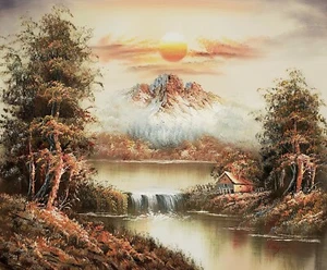 20x24 - Estirado - Paisaje de Capri - #2 - Pintura al óleo sobre lienzo--(no enmarcado) - Imagen 1 de 6