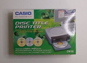 NEW IN BOX Casio CW-50 Disc Title Printer CD/DVD-Print On Discs