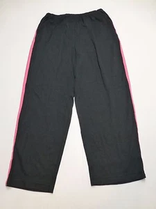 Blair Womens Size Medium Black Pink Side Striped Knit Pants New Without Tags - Picture 1 of 2