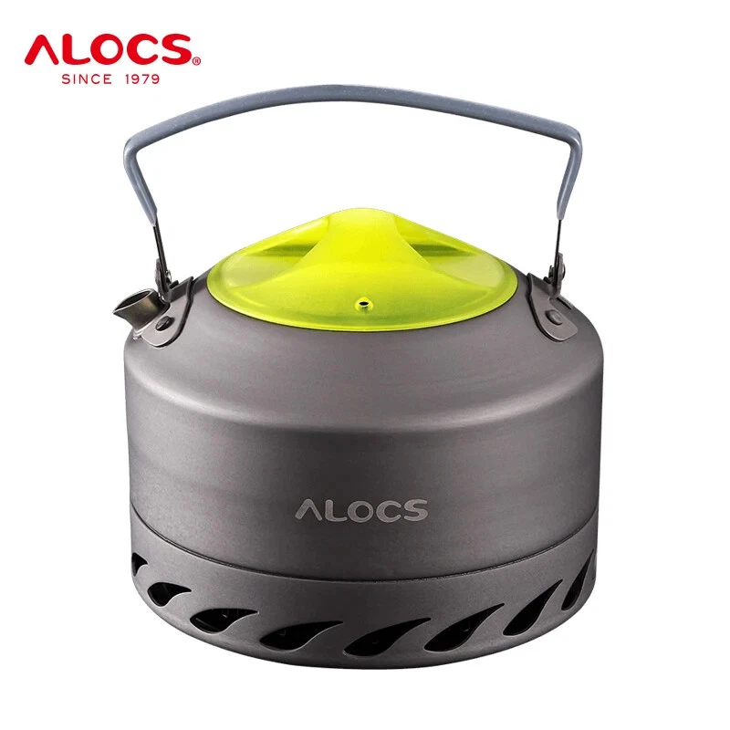 ALOCS Portable Water Kettle Teapot Coffee Pot 0.9L Camping Hiking Aluminum Alloy - Image 1 of 4