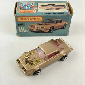 Vintage Boxed Matchbox Pontiac Gold No. 16 - Picture 1 of 10