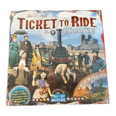 New Ticket to Ride France + Old West Map Collection Board Game Expansion - Image 1 of 3
