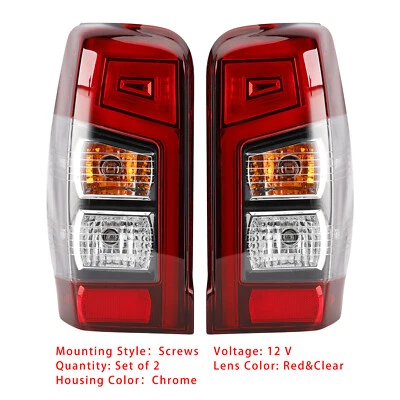 Pair LED Rear Stop Brake Tail Light Lamp For Mitsubishi Triton L200 2019-2023 Foto 1 de 4