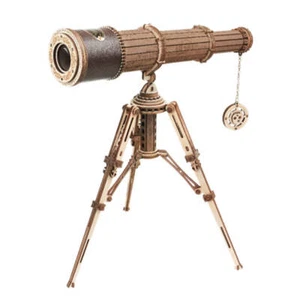 Robotime Monocular Telescope 3D Wooden Puzzle Model Kit for Ages 14+ and Up - Picture 1 of 1