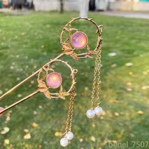 Hair Stick Headwear Women Chinese Pearl Hairpin Hair Chopstick Headdress Jewelry - Picture 1 of 13