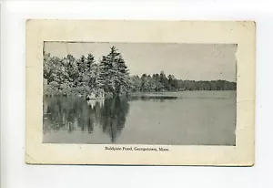 Georgetown MA Masse alte Postkarte Leute, Boot, Baldpate Pond, Schwierigkeiten, Weg zu finden - Bild 1 von 3