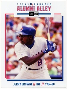 Texas Rangers New Era Alumni Alley Team Issued Postcard Jerry Browne SGA - Picture 1 of 1