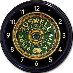 Boswell Bier Quebec Kanada Tablett Wanduhr nationale Brauereien Bier Ale Lager - Bild 1 von 1