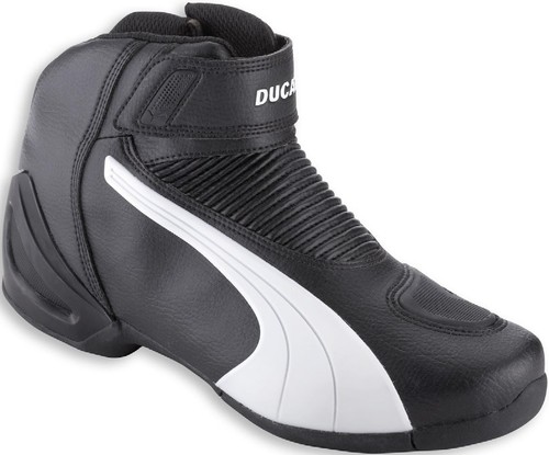 DUCATI Puma FLAT V2 BLW stivali mezza alti scarpe shoes boots nero bianco NUOVI!!