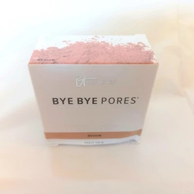 NEW It Cosmetics Bye Bye Pores Finishing Powder Medium Tinted Skin-Blurring  - Image 1 of 4