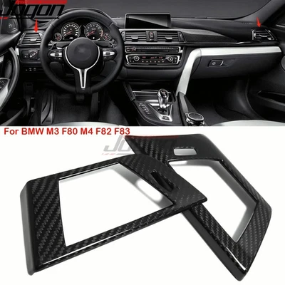 Карбоновая консоль отделка боковых вентиляционных отверстий приборной панели для BMW M3 F80 M4 F82 F83 2014 2015-2018 - Изображение 1 из 4