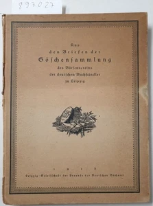Aus den Briefen der Göschensammlung des Börsenvereins der Deutschen Buchhändler - Bild 1 von 4