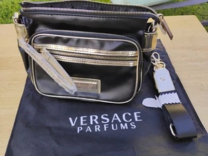 Versace Bag Black Tote Shoulder Purse Fragrance Perfume Womens Bag - Picture 1 of 7