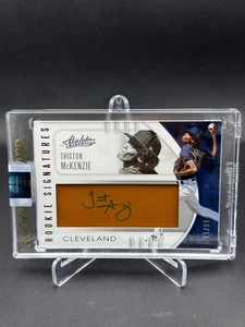 2021 Absolute Rookie Signatures 01/99 Triston McKenzie #160 First On Print - Bild 1 von 3