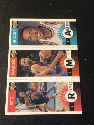 1996 Collector's Choice Khalid Reeves Chris Mills Shareef Abdur-Rahim Rookie RC - Image 1 of 2