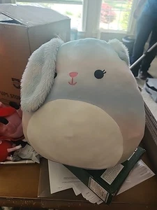 Squishmallow Wu The Bunny Easter 12" Rainbow Plush 2022 Kelly Toy - Picture 1 of 3
