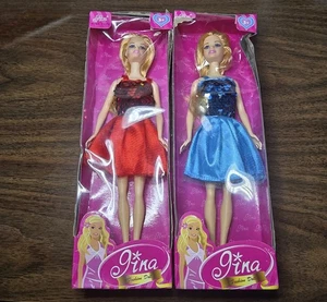 Lote De 2 Muñecas Moda Niña Gina NUEVAS  - Imagen 1 de 2