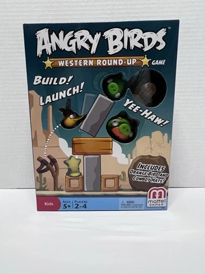 Angry Birds Western Round Up Game New Sealed Cards Mattel 2012 - Image 1 of 2