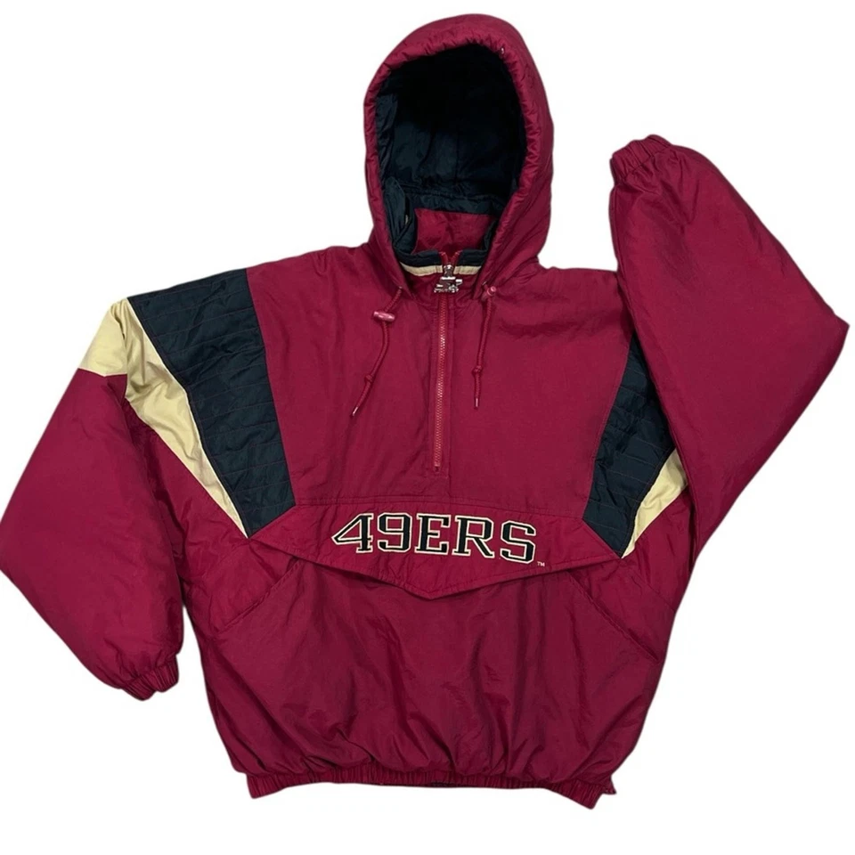 Vintage Starter Heavyweight Jacket NFL San Francisco 49ers size Large - Image 1 of 4