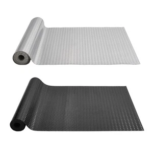 Garage Floor Mat Diamond Plate PVC Vinyl Flooring Rolls Trailer Non-Slip - Picture 1 of 72