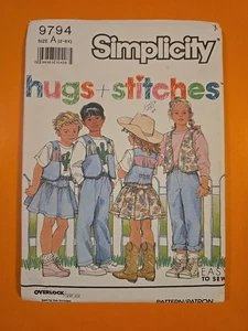 SIMPLICITY PATTERN   9794 CHILDS' PANTS, SKIRT, LINED VEST & KNIT TOP Size 2-6X - Picture 1 of 3