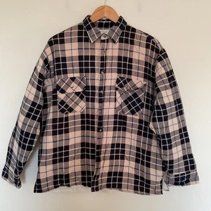 Vintage 80er McGregor gesteppte karierte Flanelljacke Gr. L blau Taschen Gorpcore Preppy - Bild 1 von 13