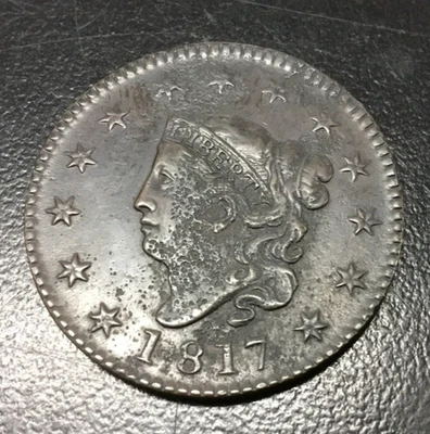 1817 Large Cent N-11  R1 ~ SEE PICS ~ E.A.C. MEMBER Collection (LC-2) - Image 1 of 4