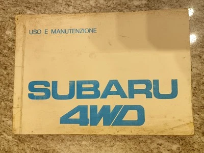 RARISSIMO libretto manuale uso manutenzione SUBARU 4WD 1.8 berlina SW anno 1984 - Immagine 1 di 4